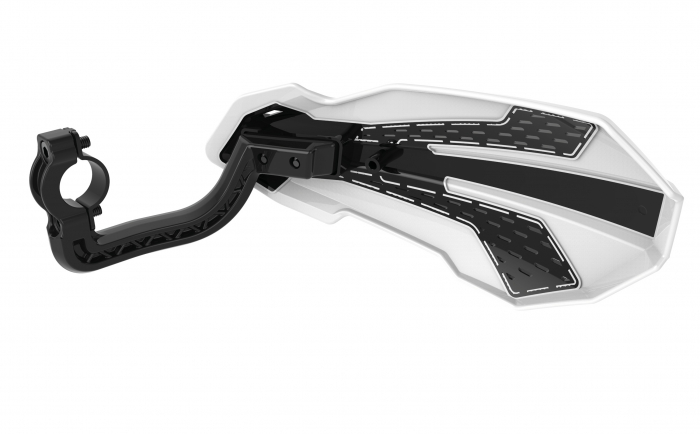 Handguard POLISPORT MX FLOW 8308200047 Grey/White with mounting system [3]