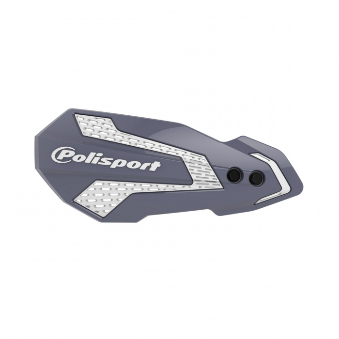 Handguard POLISPORT MX FLOW 8308200047 Grey/White with mounting system [1]