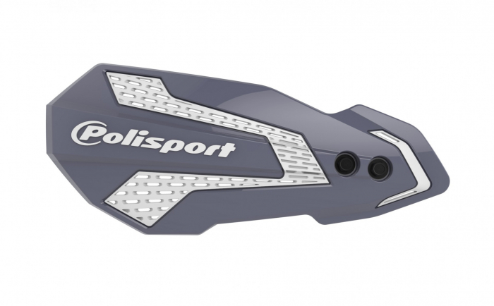 Handguard POLISPORT MX FLOW 8308200054 Grey/White with mounting system [1]