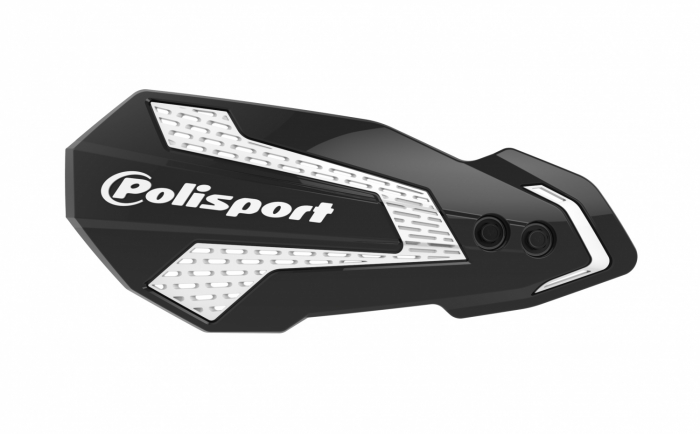 Handguard POLISPORT MX FLOW 8308200056 Black / White [1]