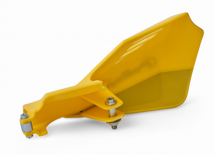 Handguard POLISPORT MX ROCKS SUZUKI with mounting kit yellow RM 01 [2]