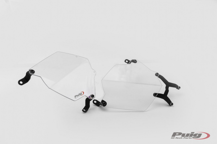 Headlight protector PUIG 8124W transparent [2]