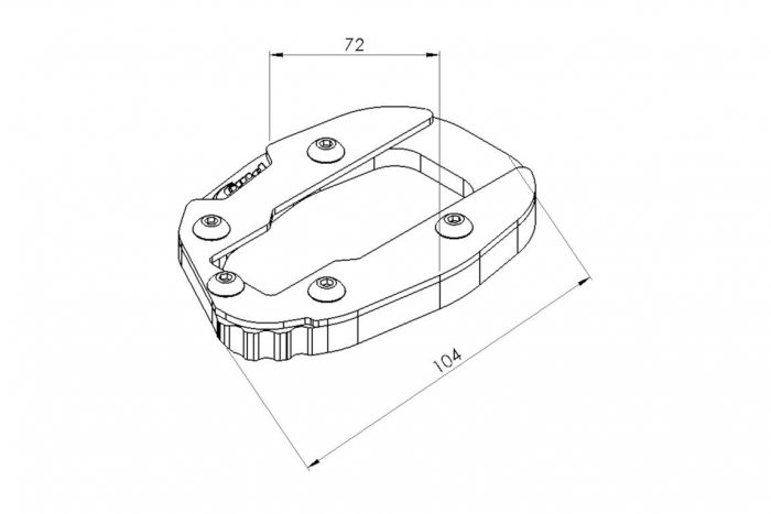 Kickstand extension PUIG 20276N Negru [2]