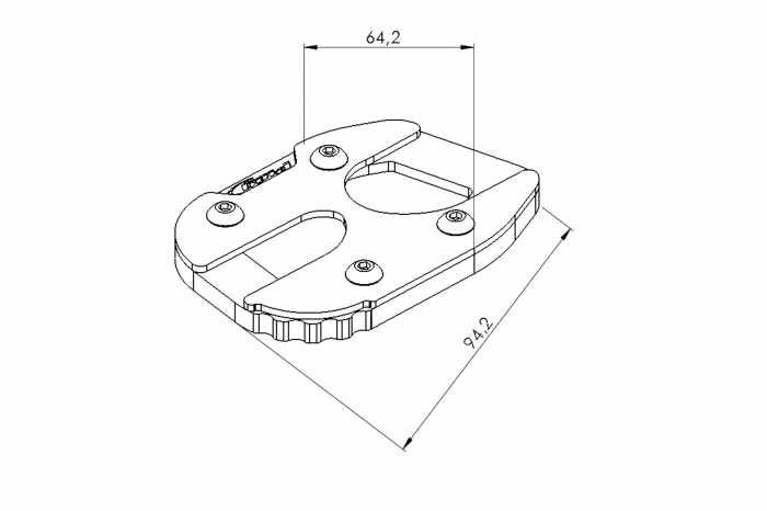 Kickstand extension PUIG 20677N Negru [2]