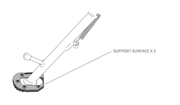 Kickstand extension PUIG 22270N Negru [4]