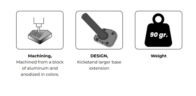 Kickstand extension PUIG 22270N Negru [5]