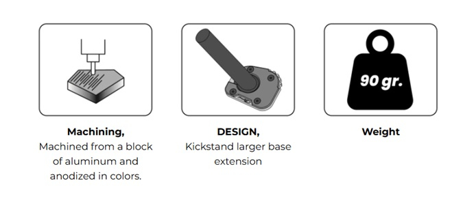 Kickstand extension PUIG 22313N Negru [5]