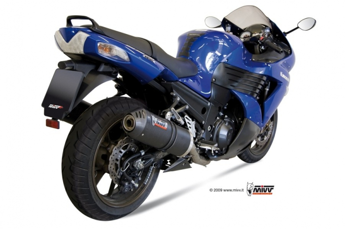 Kit 2 evacuari MIVV OVAL K.023.LEC Carbon/Capac carbon BIG, type ZXT40A [3]