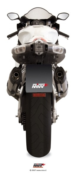 Kit 2 evacuari MIVV SUONO A.004.L7 Otel inoxidabil / Capac Carbon [4]