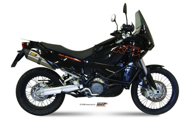 Kit 2 evacuari MIVV SUONO KT.004.L7 Otel inoxidabil / Capac Carbon [2]