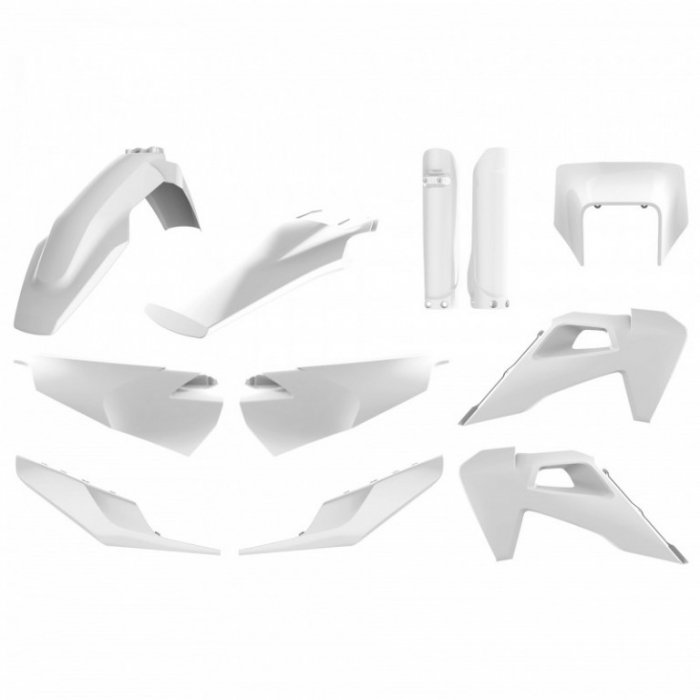 Kit plastice POLISPORT 91126 enduro White BD [1]