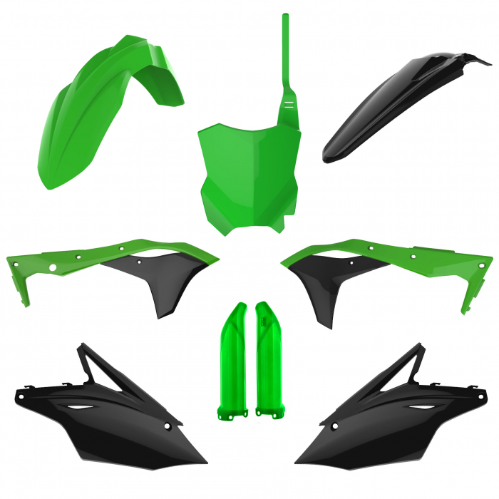 Kit plastice POLISPORT 91493 green 05/black [1]