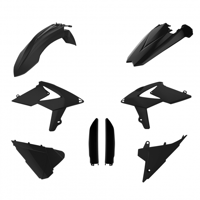 Kit plastice POLISPORT 91553 Negru [1]