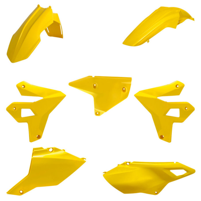 Kit plastice POLISPORT 91588 restyling Galben [1]