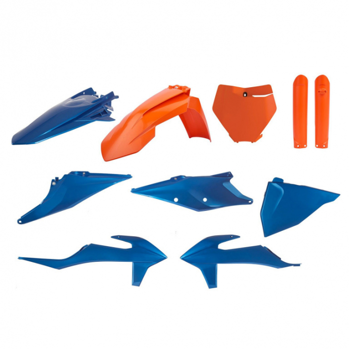 Kit plastice POLISPORT Blue/orange [1]