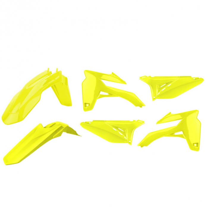Kit plastice POLISPORT Flo Yellow [1]
