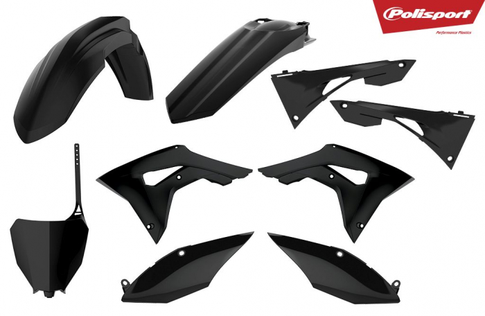 Kit plastice POLISPORT Negru [1]