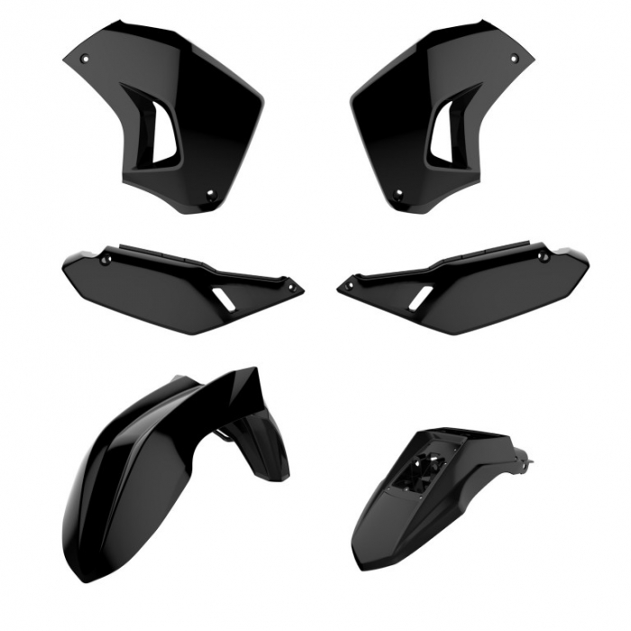 Kit plastice POLISPORT Negru [1]