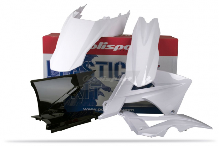 Kit plastice POLISPORT white/black/white [1]