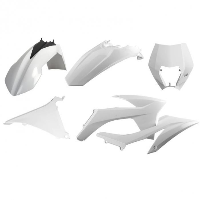 Kit plastice POLISPORT white ktm [1]