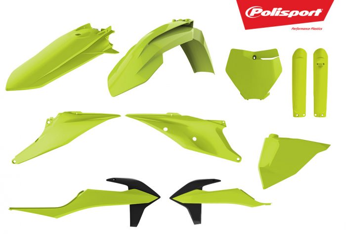 Kit plastice POLISPORT Yellow flo [1]