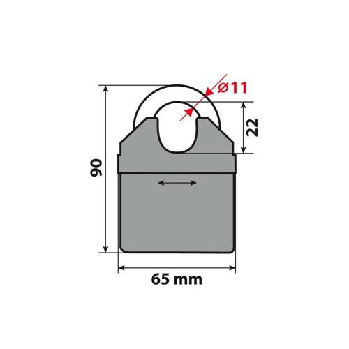 Lant antifurt cu lacat Lampa C-Lock 150R [4]