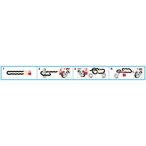 Lant antifurt cu lacat Lampa C-Lock 150R [6]