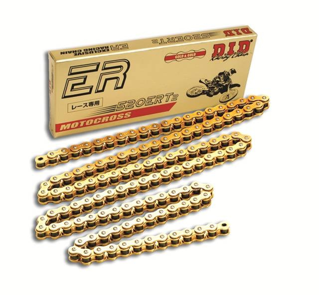 Lant de curse pentru motocross D.I.D Chain 520ERT2 116 zale Gold/Gold [1]