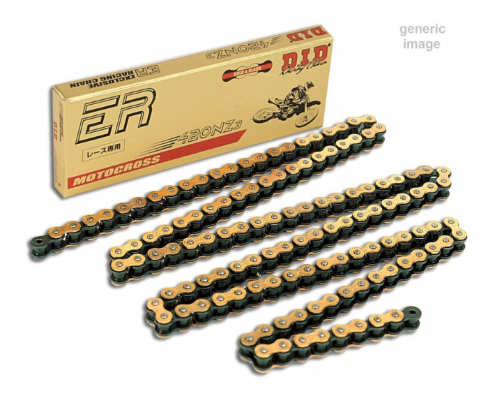 Lant fara O-ring D.I.D Chain 420NZ3 SDH 140 zale auriu/negru [1]
