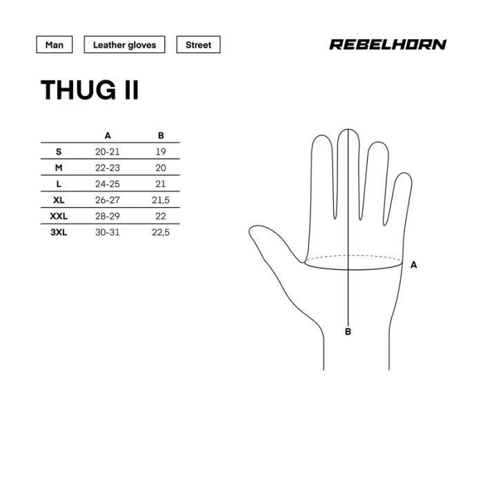 Manusi moto de piele Rebelhorn Thug II Lady [4]
