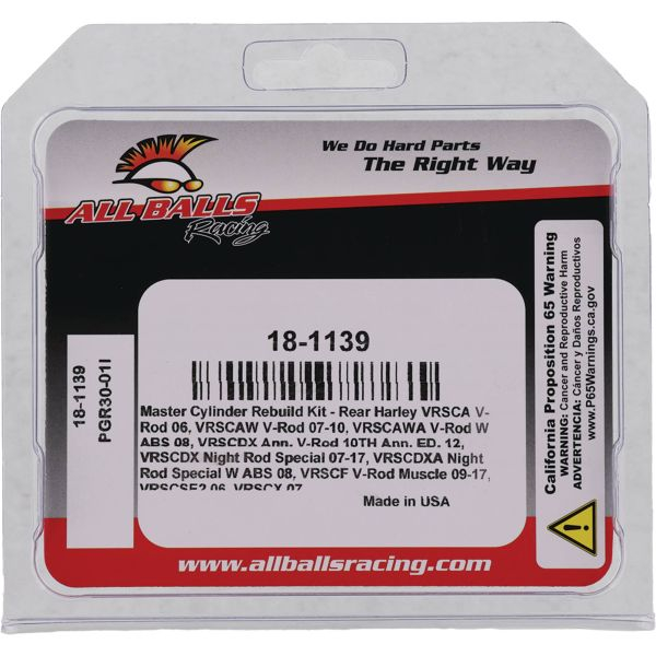 Master Cylinder Rebuild Kit All Balls Racing 18-1139 [4]