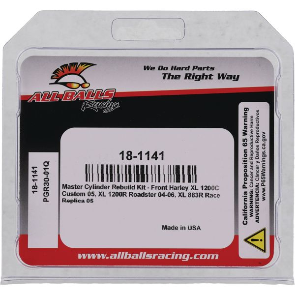 Master Cylinder Rebuild Kit All Balls Racing 18-1141 [4]
