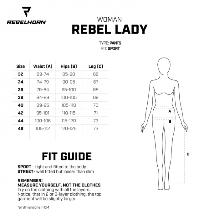 Pantaloni moto de piele Rebelhorn Rebel Lady [6]