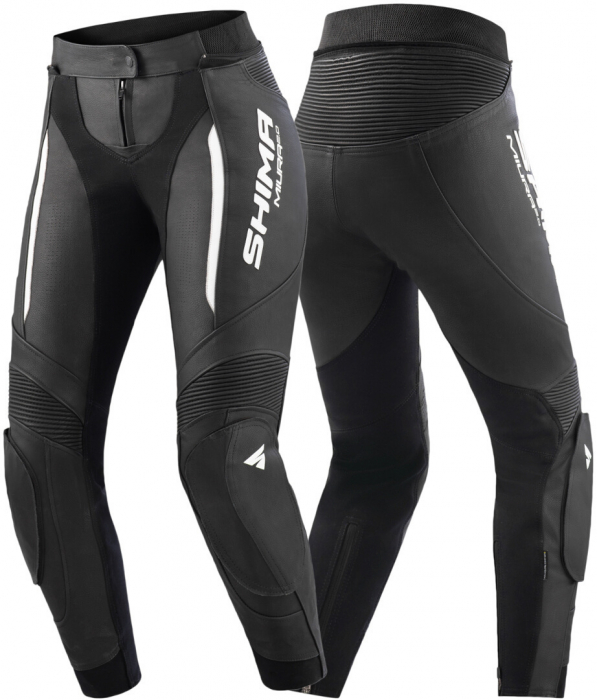 Pantaloni de piele SHIMA Miura 2.0 Lady, Rosu si Alb - lichidare stoc! [3]