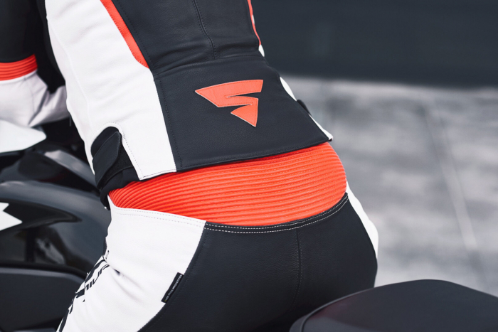 Pantaloni de piele SHIMA Miura 2.0 Lady, Rosu si Alb - lichidare stoc! [8]