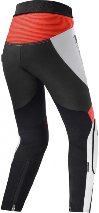 Pantaloni de piele SHIMA Miura 2.0 Lady, Rosu si Alb - lichidare stoc! [2]