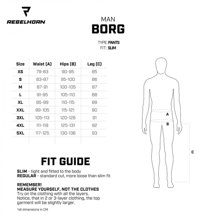 Pantaloni moto textil Rebelhorn Borg [4]