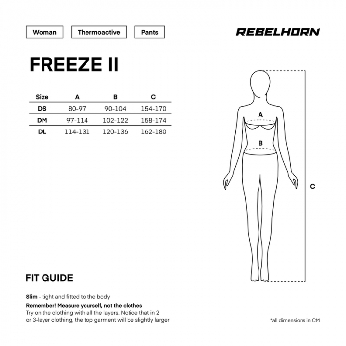 Pantaloni termici de vara Rebelhorn Freeze II Lady [5]