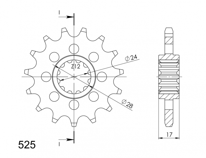 Pinion fata SUPERSPROX CST-1371:15 15T, 525 [2]