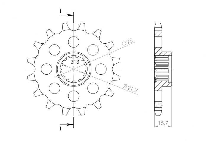 Pinion fata SUPERSPROX CST-1535:15 15T, 525 [2]
