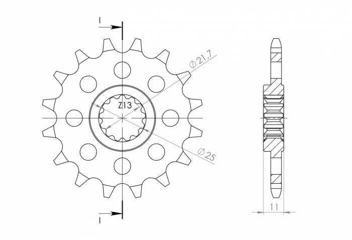 Pinion fata SUPERSPROX CST-1581:16 16T, 520 [2]