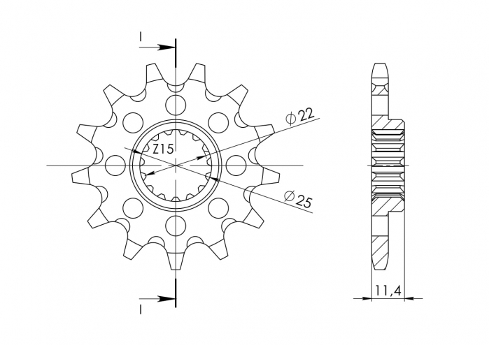 Pinion fata SUPERSPROX CST-1902:17 17T, 520 [2]