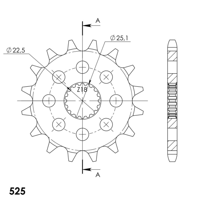 Pinion fata SUPERSPROX STEALTH CST-1186:16.2 16T, 525 [2]