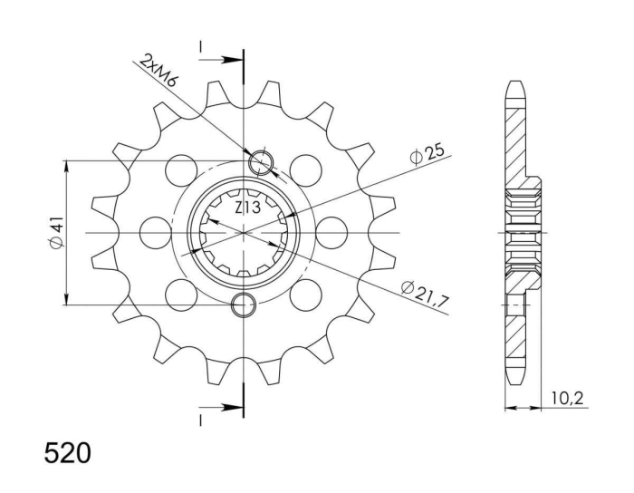 Pinion fata SUPERSPROX STEALTH CST-308:14.3 14T, 520 [2]