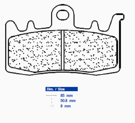 Placute de frana CL BRAKES 1232 C60 (C59) [1]