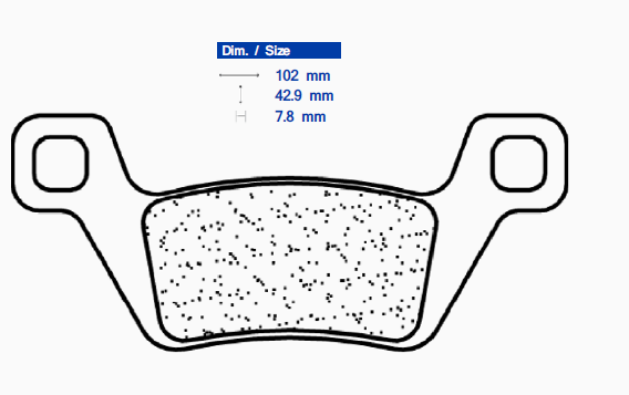 Placute de frana CL BRAKES 1238 ATV1 [1]