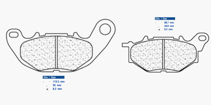 Placute de frana CL BRAKES 1240 XBK5 [1]