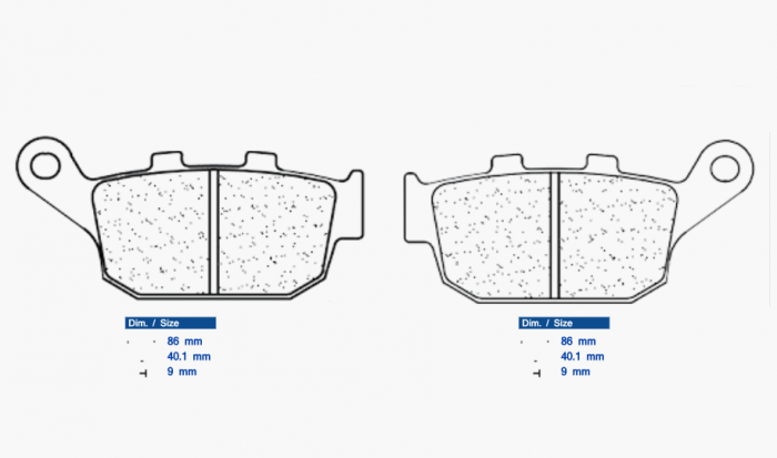 Placute de frana CL BRAKES 1250 RX3 [1]