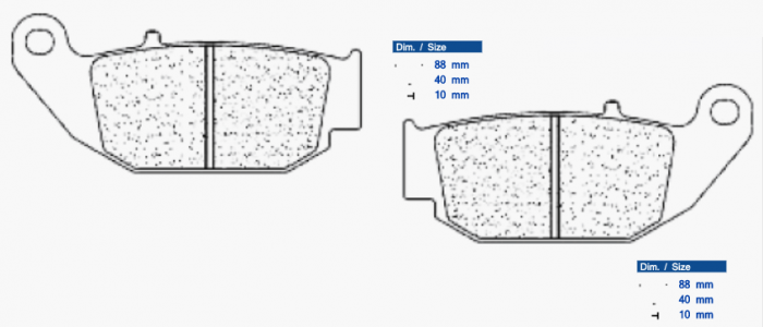Placute de frana CL BRAKES 1259 RX3 [1]