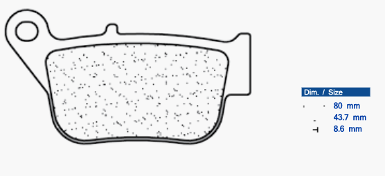 Placute de frana CL BRAKES 3112 MSC [1]